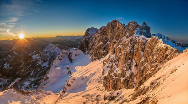 zonsopkomst in de alpen fotografiereis Alpenvogels