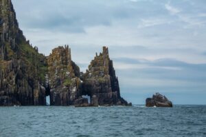 Blasket Island Cathedral rocks"