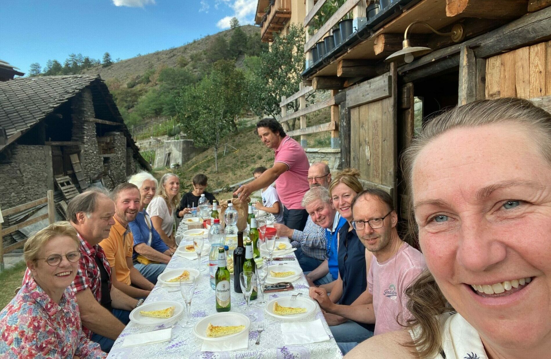Aan tafel in de Aostavallei